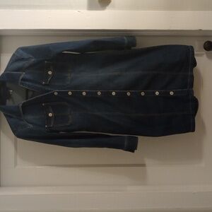 INC jean dress, snap up. Pre-owned like new. So cute and comfortable. Size 12